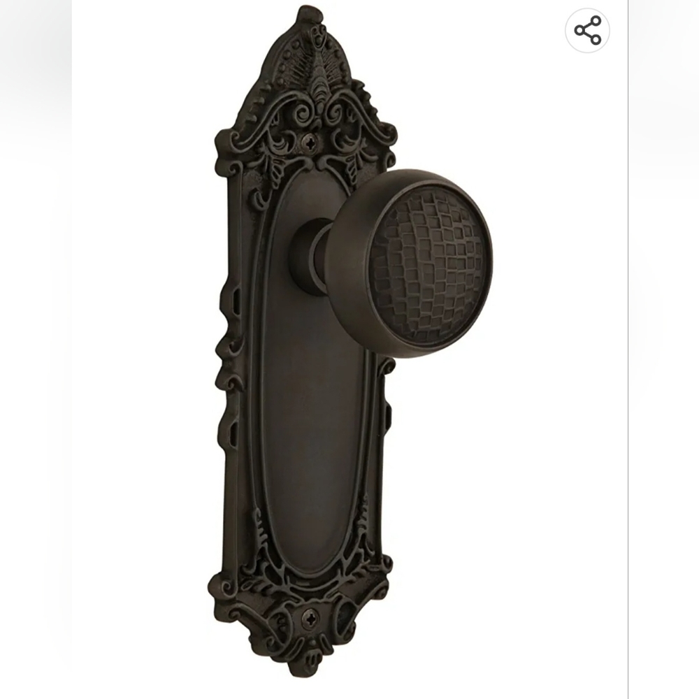 Nostalgic Warehouse 716552 Door Knob Set Oil Rubbed Bronze
